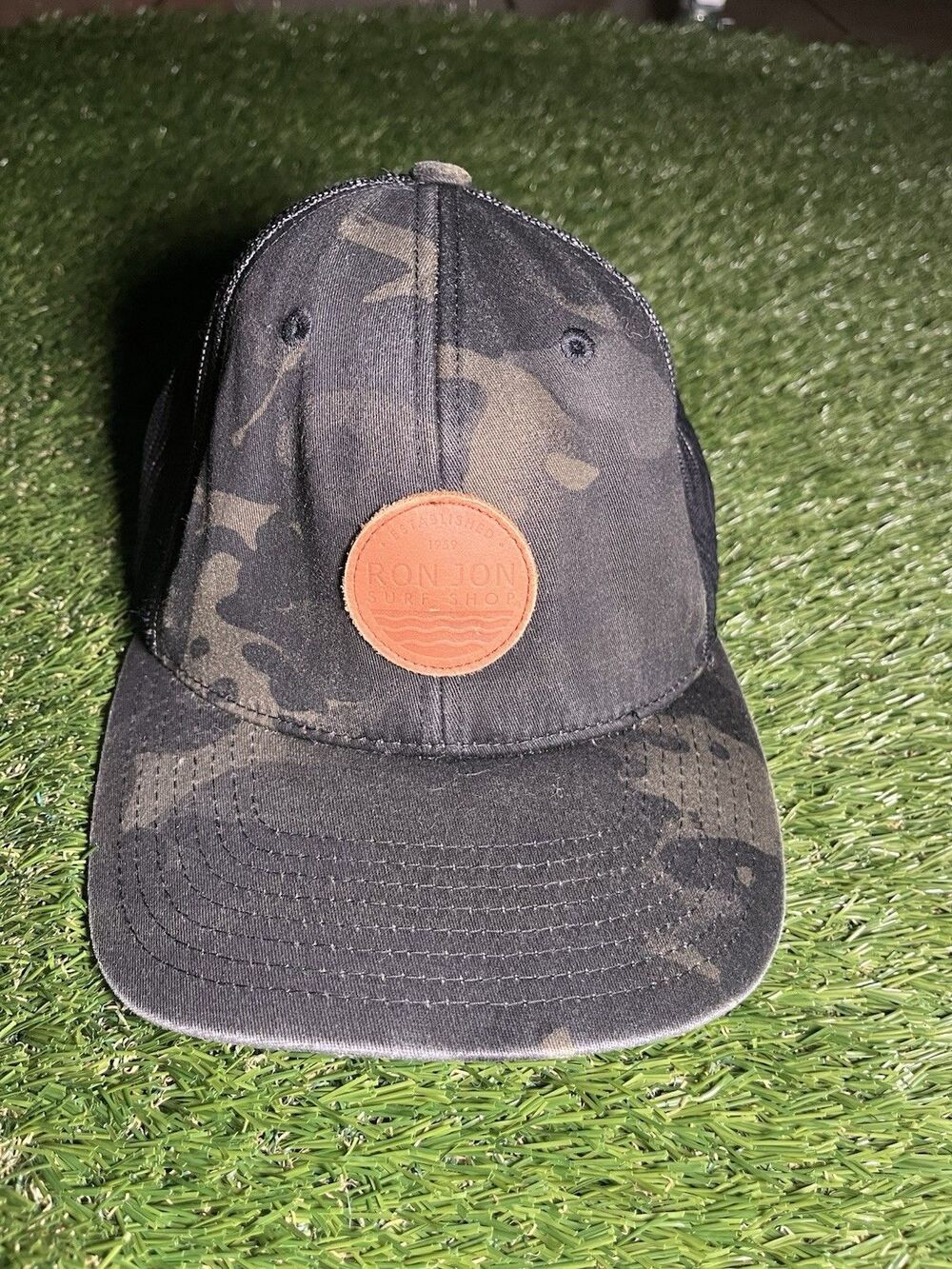 Ron Jon Surf Shop Camouflage Snapback Mesh Hat, Adjustable, One Size, Men